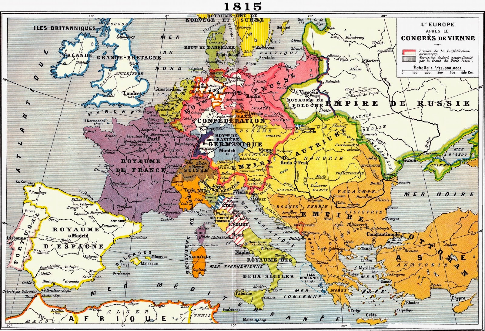 Mapa del dia: Europa 1815, solament fa 200 anys