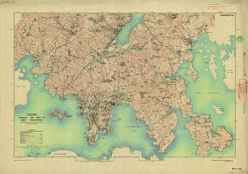 Mapa del dia: Mapa militar de Kowloon fet per  l’exercit britànic el 1908