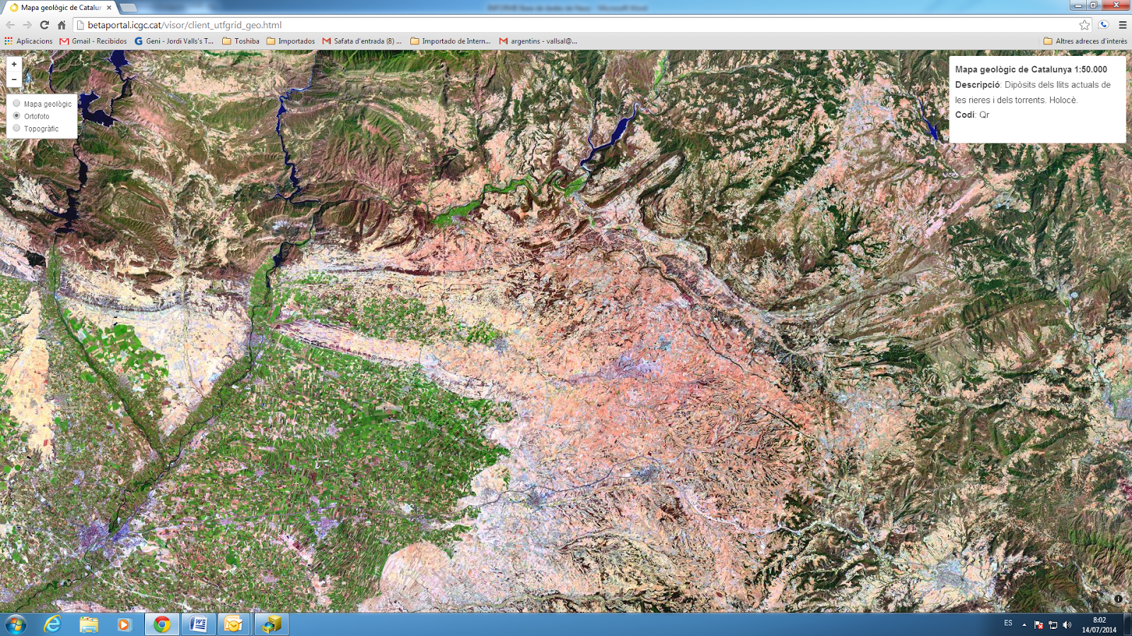 Mapa del dia: Mapa geològic de Catalunya 1:50.000