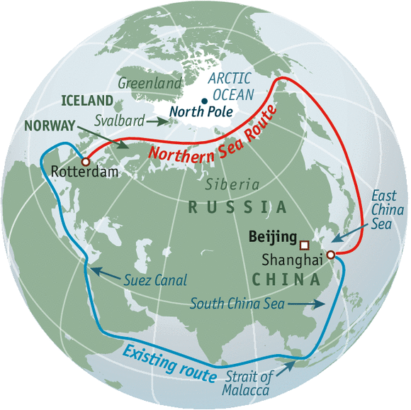 Mapa del dia: La Ruta del Mar del Nord
