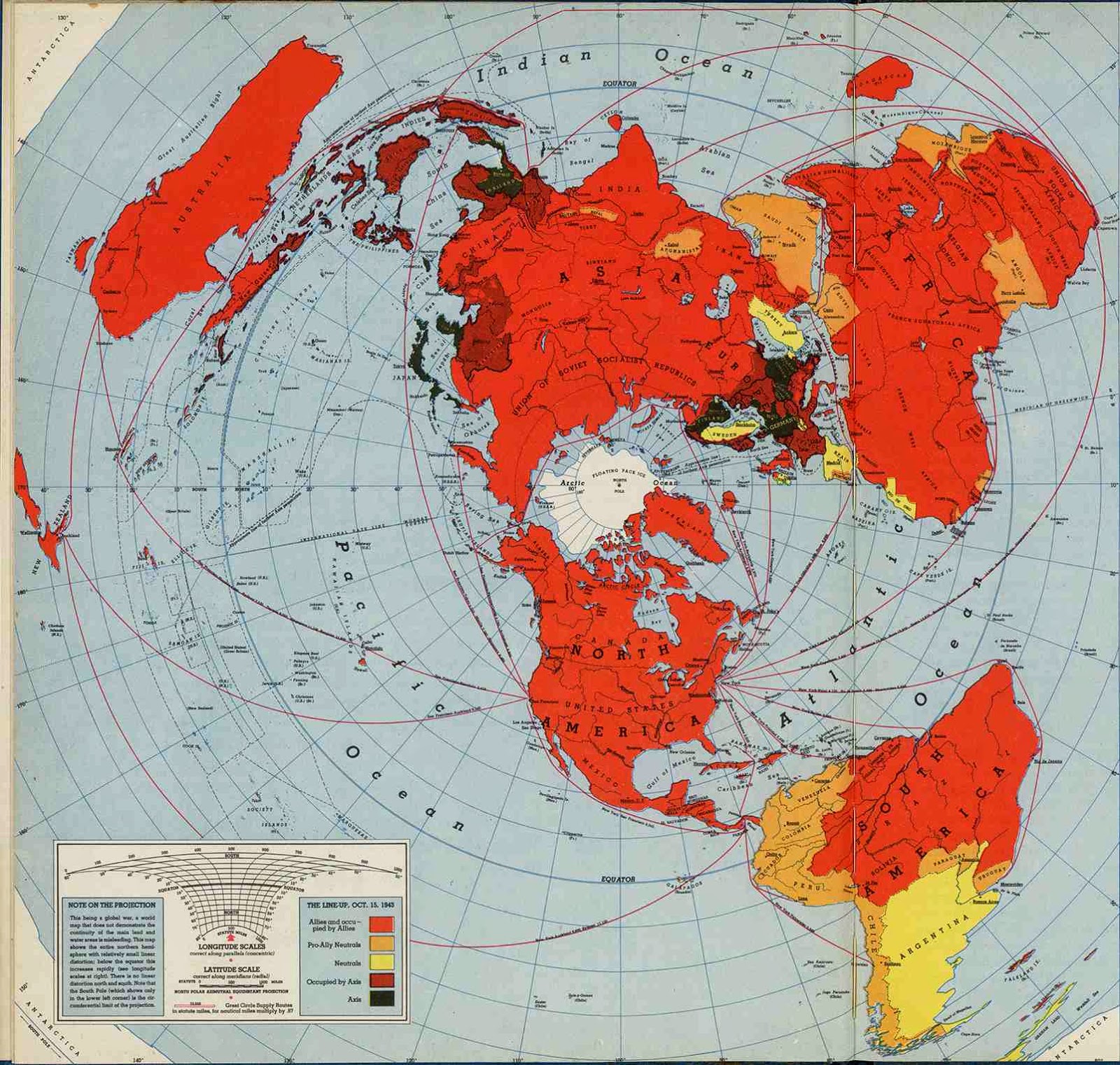 Mapa del dia: Els dos bandols de la segona guerra mundial