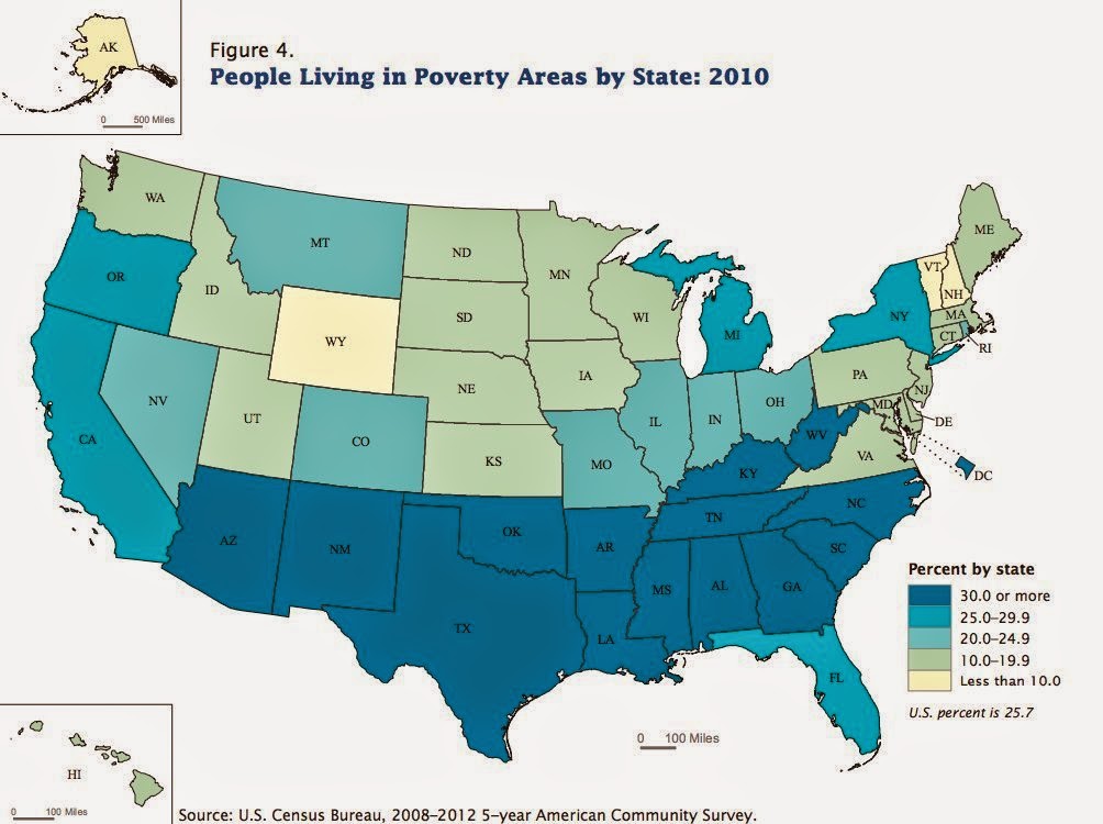 Mapa del dia: La pobresa es al sud