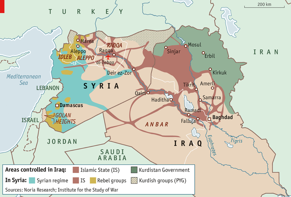 Mapa del dia: La guerra contra l’IS