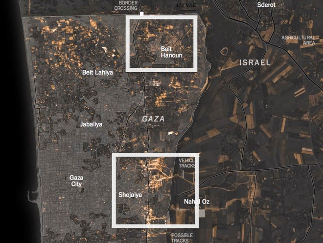 Mapa del dia: Efecte de l’última guerra a Gaza, Tim Wallace/The New York Times