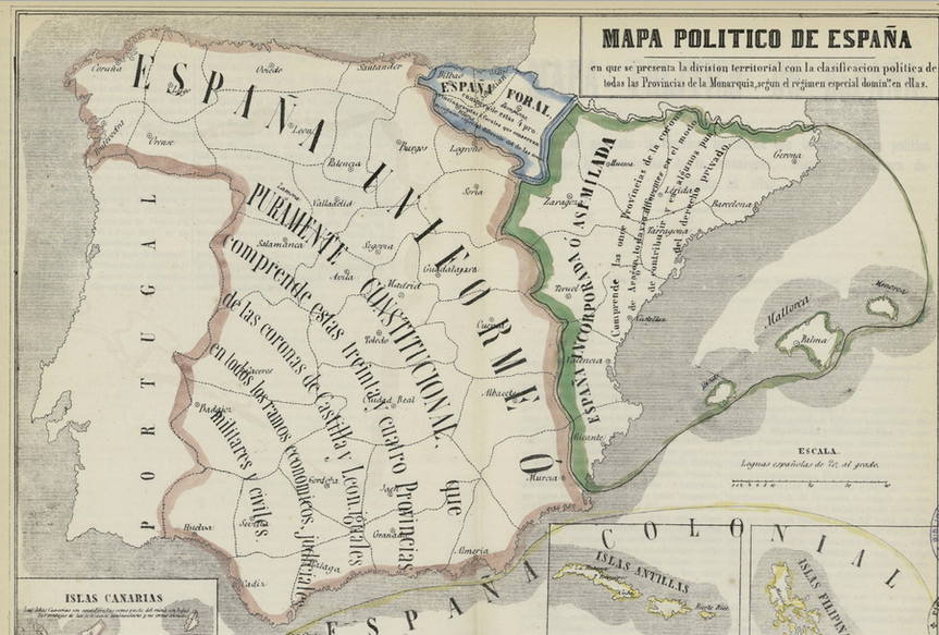 Mapa de Jorge Torres Villegas, 1852