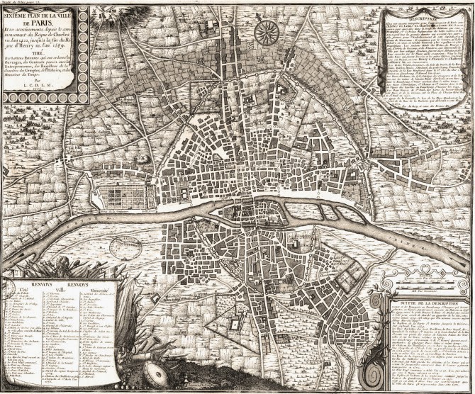 Mapa del dia: Una mostra de deliciosos mapes sobre  Paris i la seva evolució