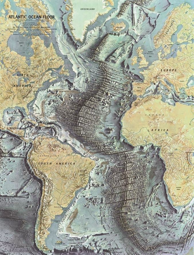 125 anys de National Geographic Magazine, un dels seus mapes