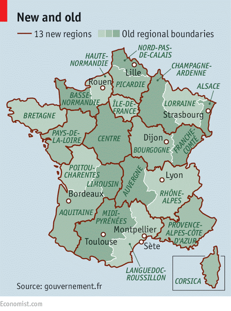 França redisenya el límits regionals, amb moltes disputes i pocs estalvis!
